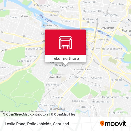 Leslie Road, Pollokshields map