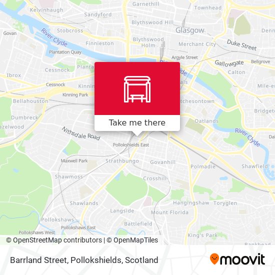 Barrland Street, Pollokshields map