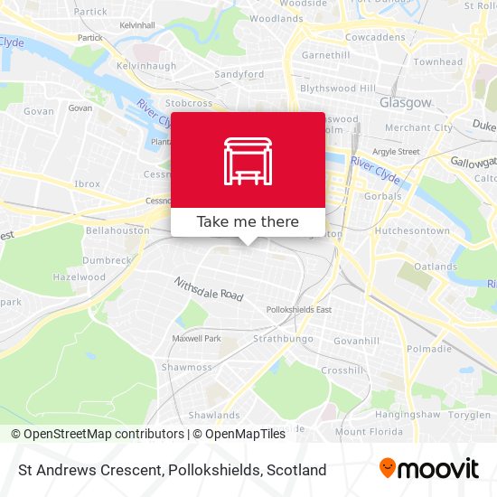 St Andrews Crescent, Pollokshields map