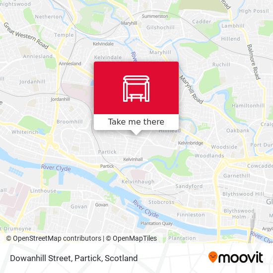 Dowanhill Street, Partick map