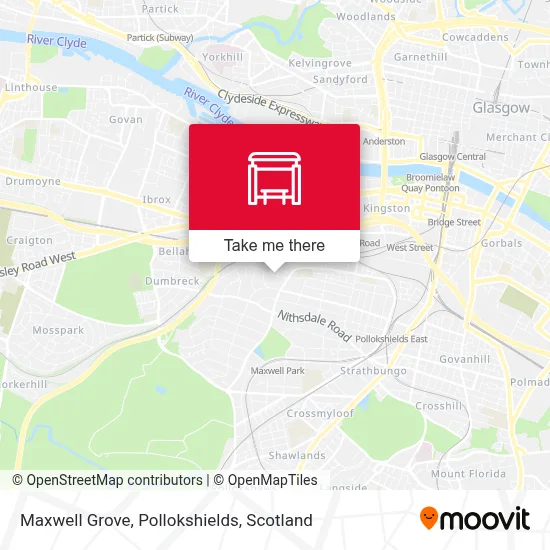 Maxwell Grove, Pollokshields map
