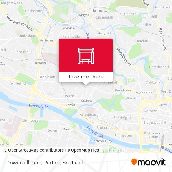 Dowanhill Park, Partick map