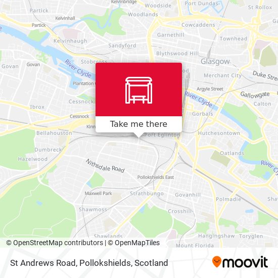 St Andrews Road, Pollokshields map