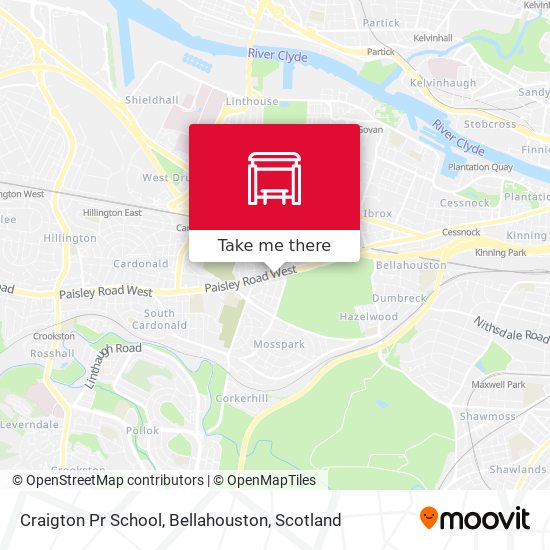 Craigton Pr School, Bellahouston map