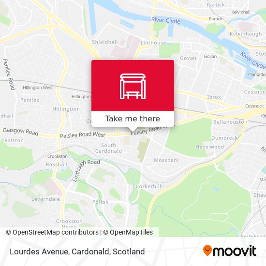 Lourdes Avenue, Cardonald map