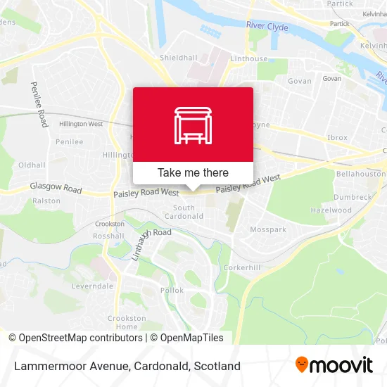 Lammermoor Avenue, Cardonald map