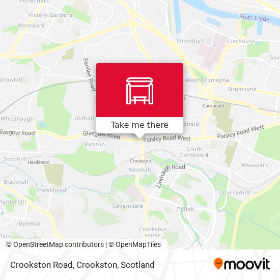 Crookston Road, Crookston map