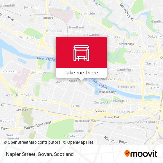 Napier Street, Govan map