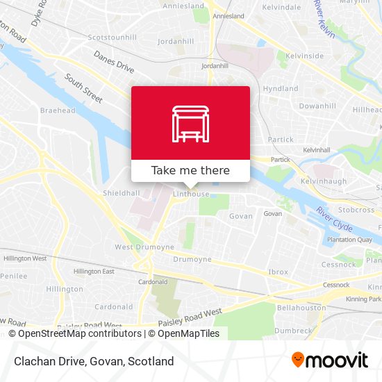 Clachan Drive, Govan map