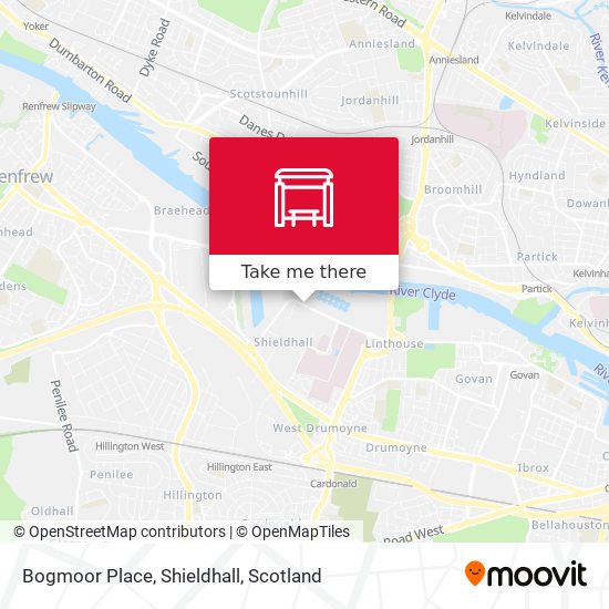 Bogmoor Place, Shieldhall map