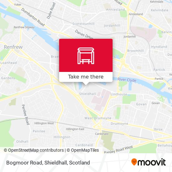 Bogmoor Road, Shieldhall map