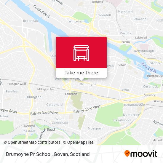 Drumoyne Pr School, Govan map