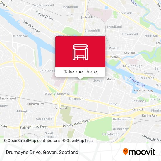 Drumoyne Drive, Govan map