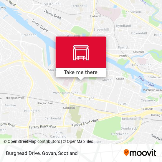 Burghead Drive, Govan map