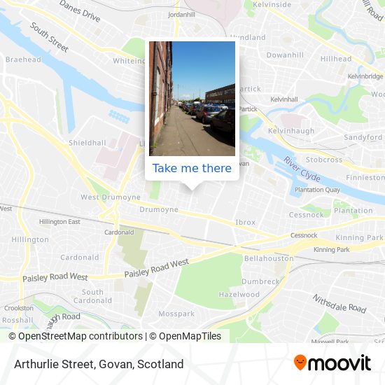 Arthurlie Street, Govan map