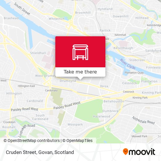 Cruden Street, Govan map