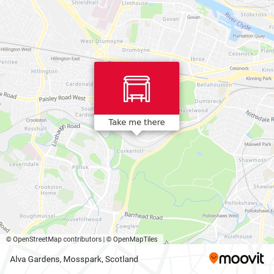 Alva Gardens, Mosspark map