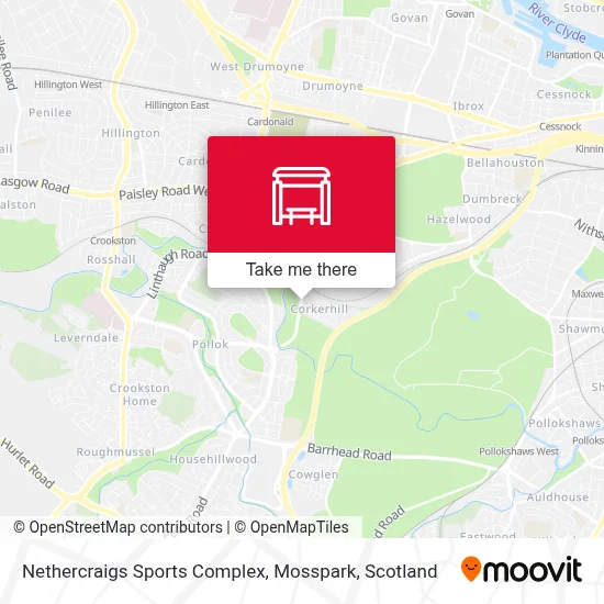 Nethercraigs Sports Complex, Mosspark map