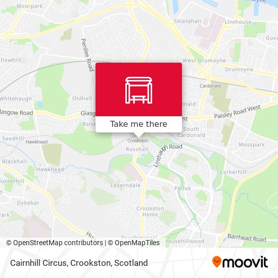 Cairnhill Circus, Crookston map