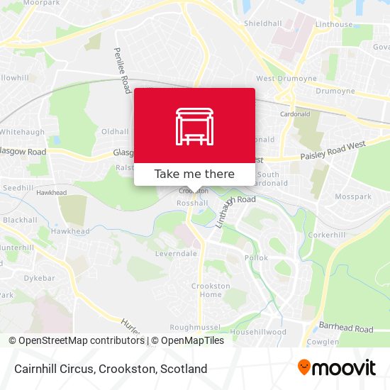 Cairnhill Circus, Crookston map