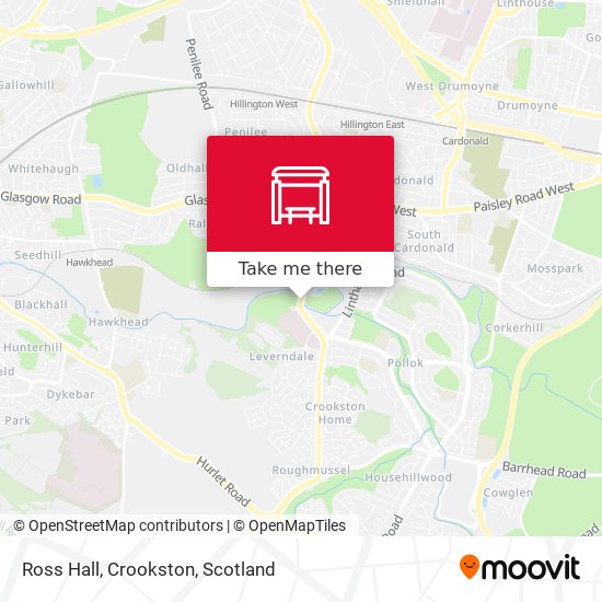Ross Hall, Crookston map