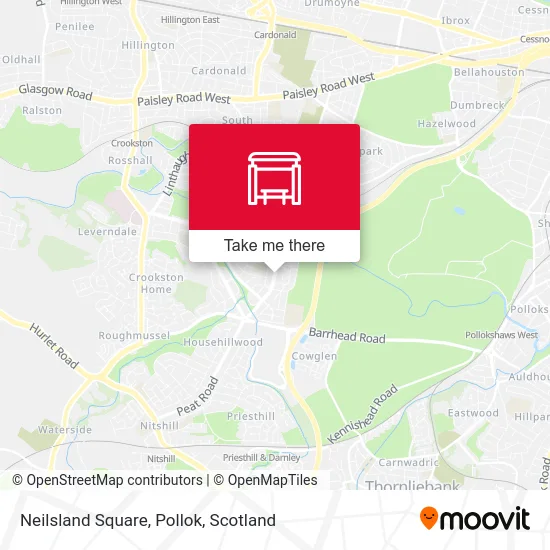 Neilsland Square, Pollok map