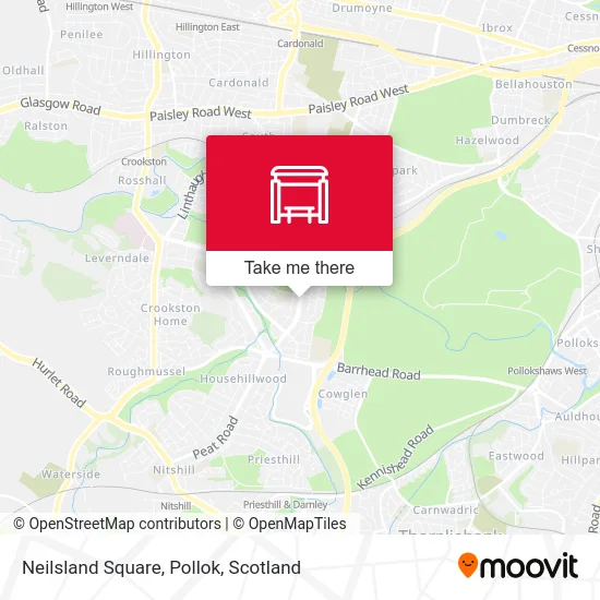 Neilsland Square, Pollok map