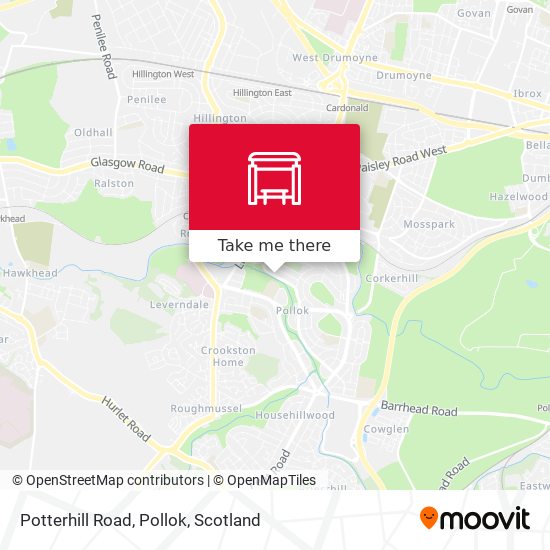 Potterhill Road, Pollok map