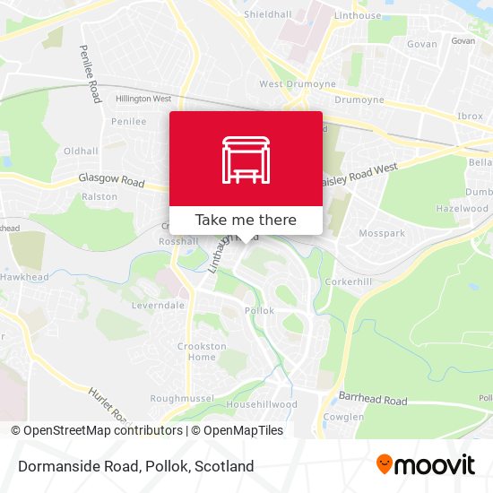 Dormanside Road, Pollok map