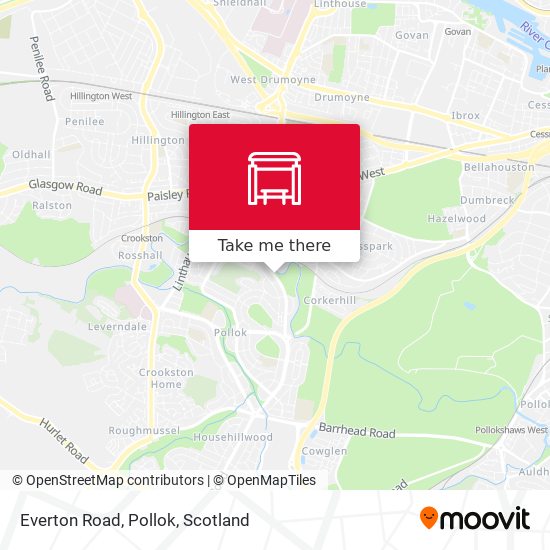 Everton Road, Pollok map