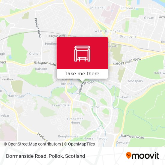 Dormanside Road, Pollok map