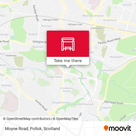 Moyne Road, Pollok map