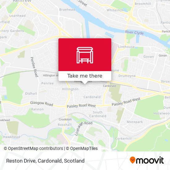 Reston Drive, Cardonald map