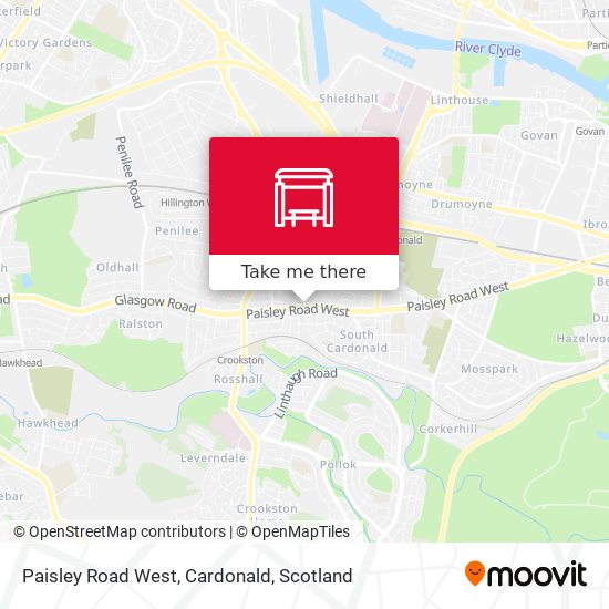 Paisley Road West, Cardonald map