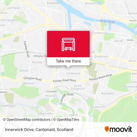 Innerwick Drive, Cardonald map