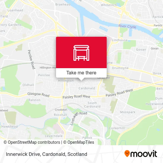 Innerwick Drive, Cardonald map