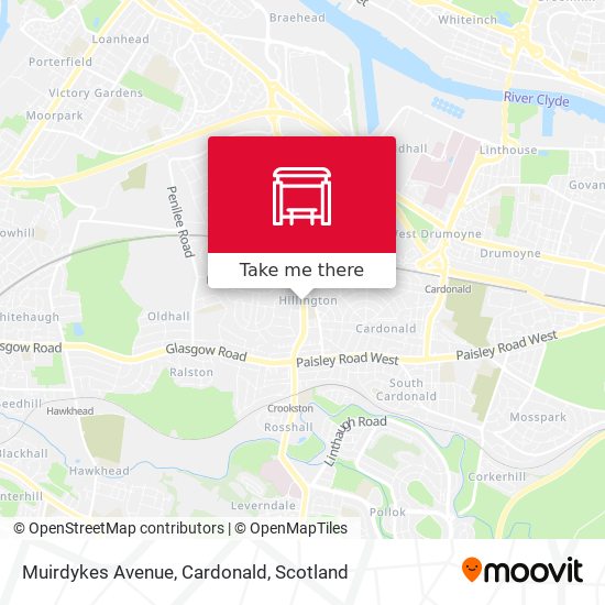 Muirdykes Avenue, Cardonald map