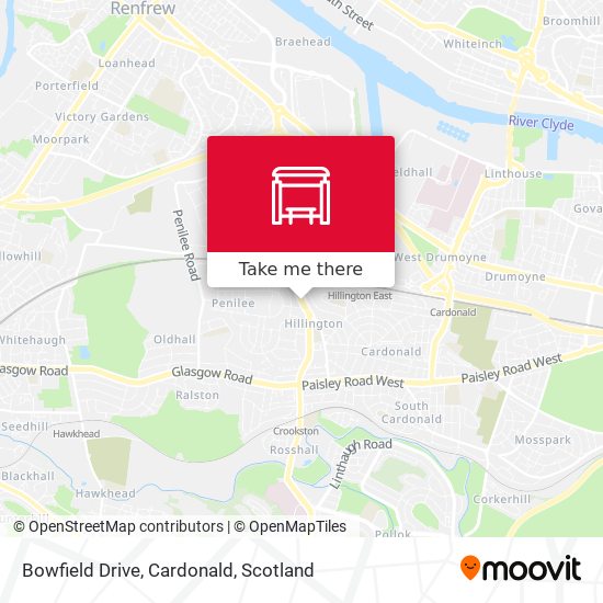Bowfield Drive, Cardonald map