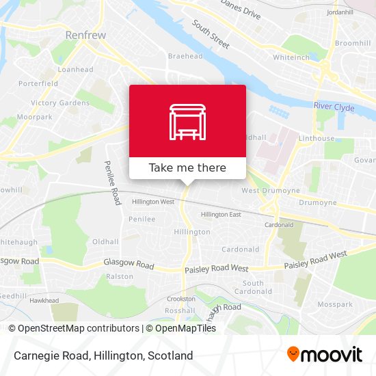 Carnegie Road, Hillington map