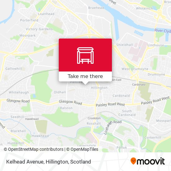 Kelhead Avenue, Hillington map