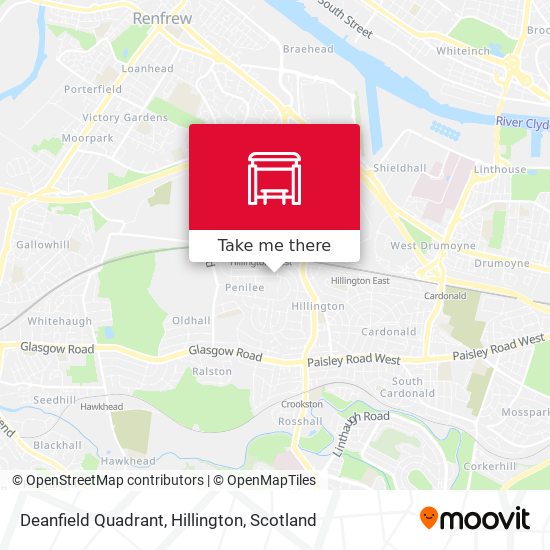 Deanfield Quadrant, Hillington map