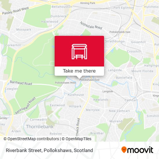 Riverbank Street, Pollokshaws map