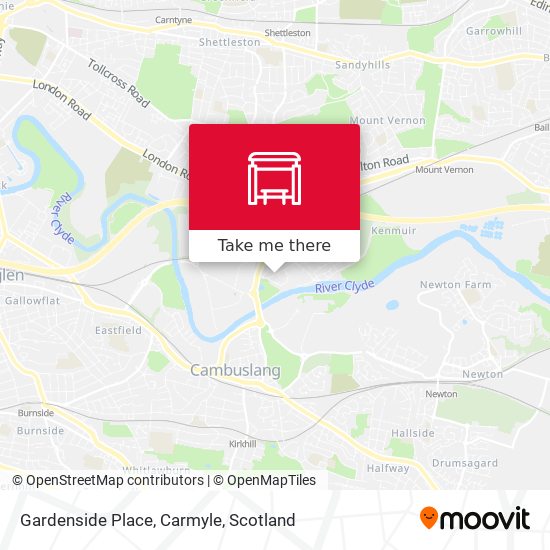 Gardenside Place, Carmyle map