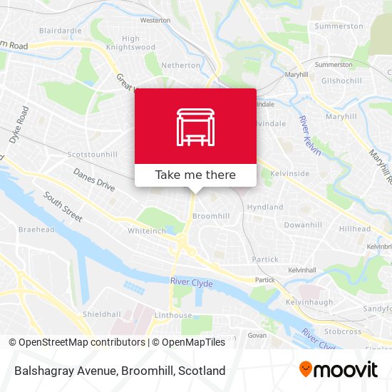 Balshagray Avenue, Broomhill map