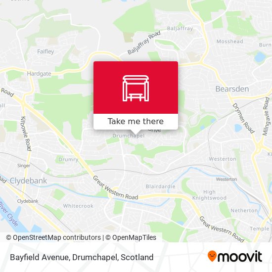 Bayfield Avenue, Drumchapel map