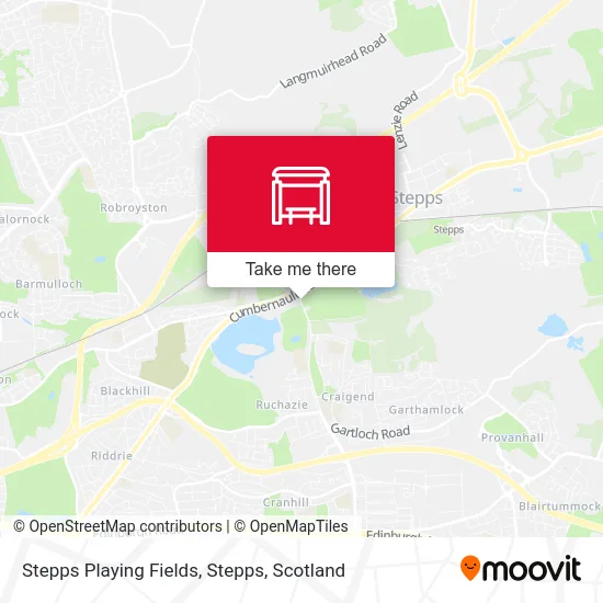Stepps Playing Fields, Stepps map