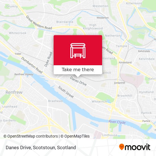 Danes Drive, Scotstoun map