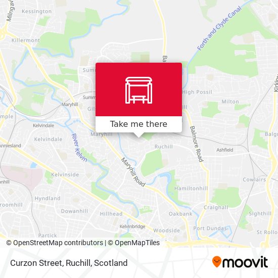 Curzon Street, Ruchill map