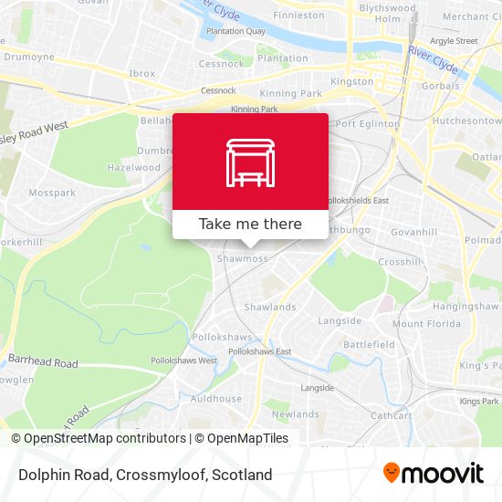 Dolphin Road, Crossmyloof map