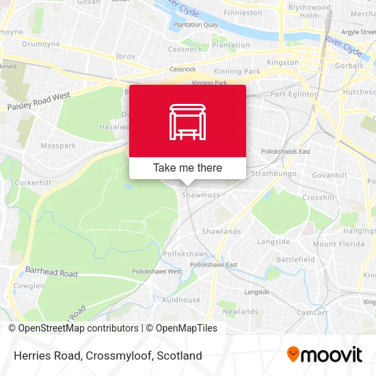 Herries Road, Crossmyloof map